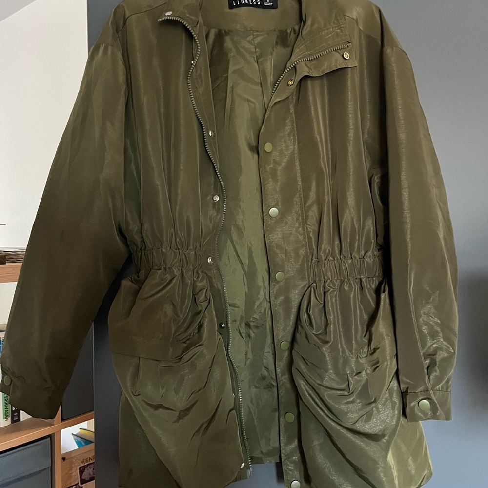 Women's Lioness Olive Green Parka Jacket